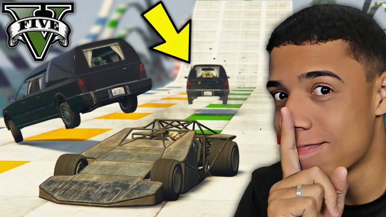 RD SUJÃO DE CARRO RAMPA NA CORRIDA VAI e VOLTA COLORIDA NO GTA 5!