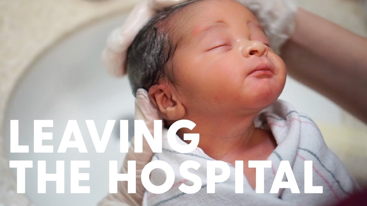 DAVINCI'S FIRST BATH | LEAVING THE HOSPITAL