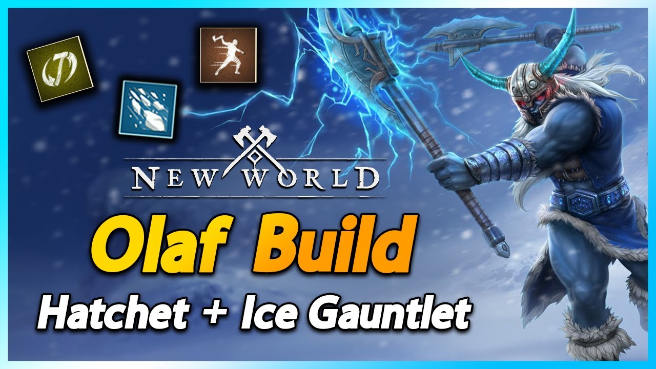 This Build ACTUALLY Works... New World *OLAF BUILD* Hatchet + Ice Gauntlet PvP