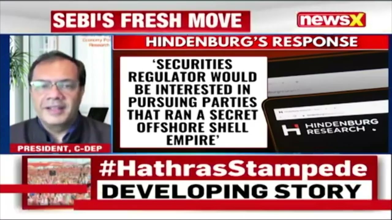 President, C-DEP shares his views on SEBI sending notice to Hindenburg Research at NewsX TV