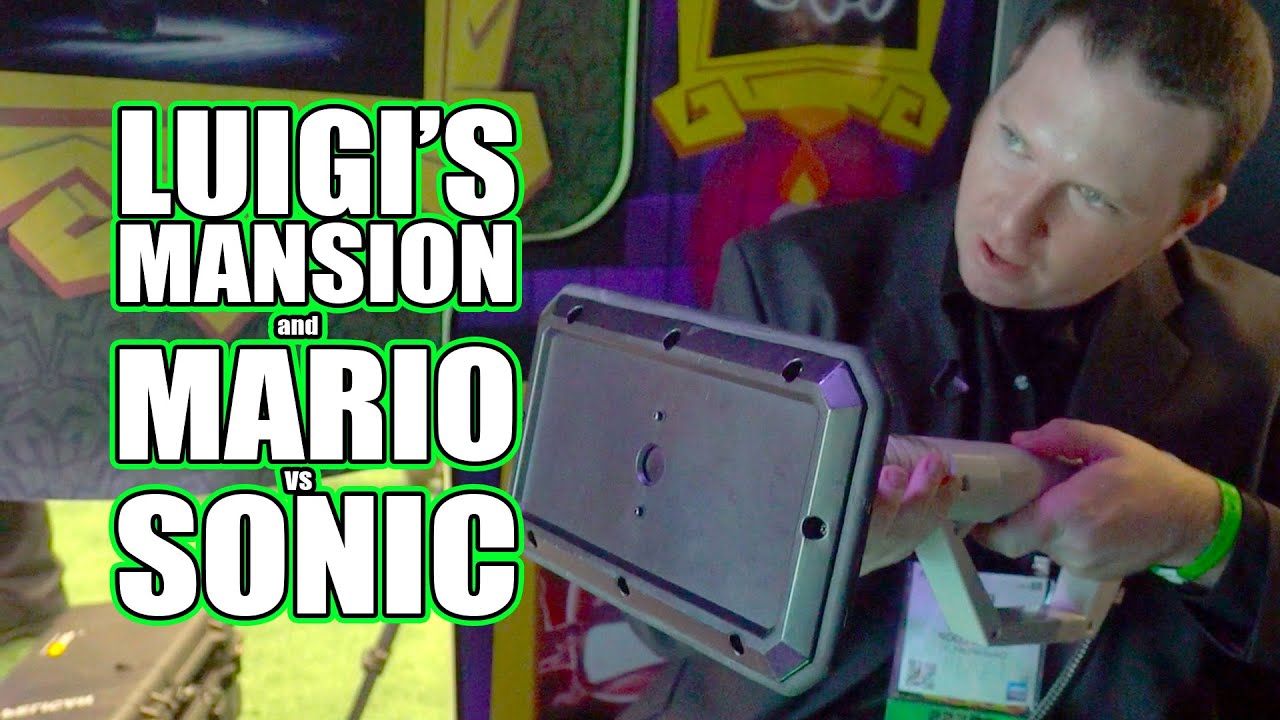 Luigi's Mansion Arcade and Mario's and Sonics Rio 2016 Olympic Games (IAAPA 2015)