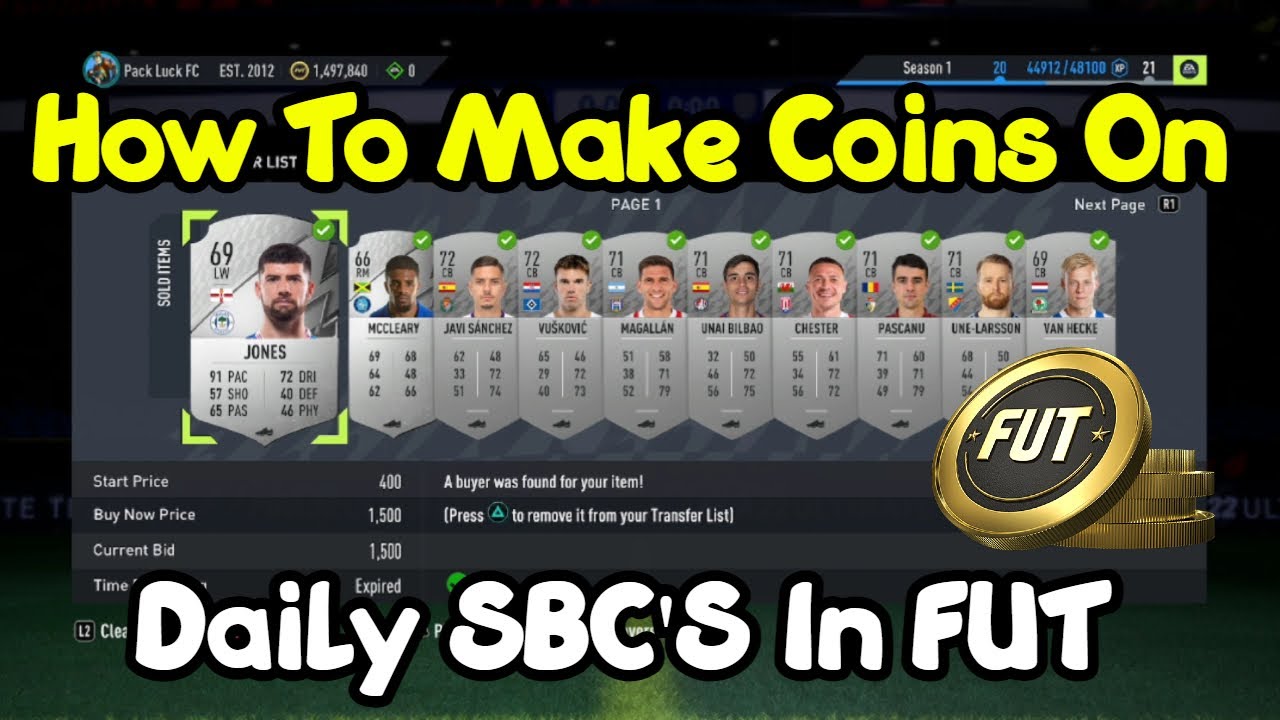 How To Make EASY Coins On Daily SBC'S - FIFA 22 Ultimate Team Trading Tip - Best Trading Tips