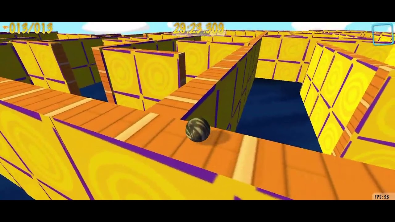 Marble Blast Custom Level Big Maze you have to collect all gems. (scam level and waste your time)