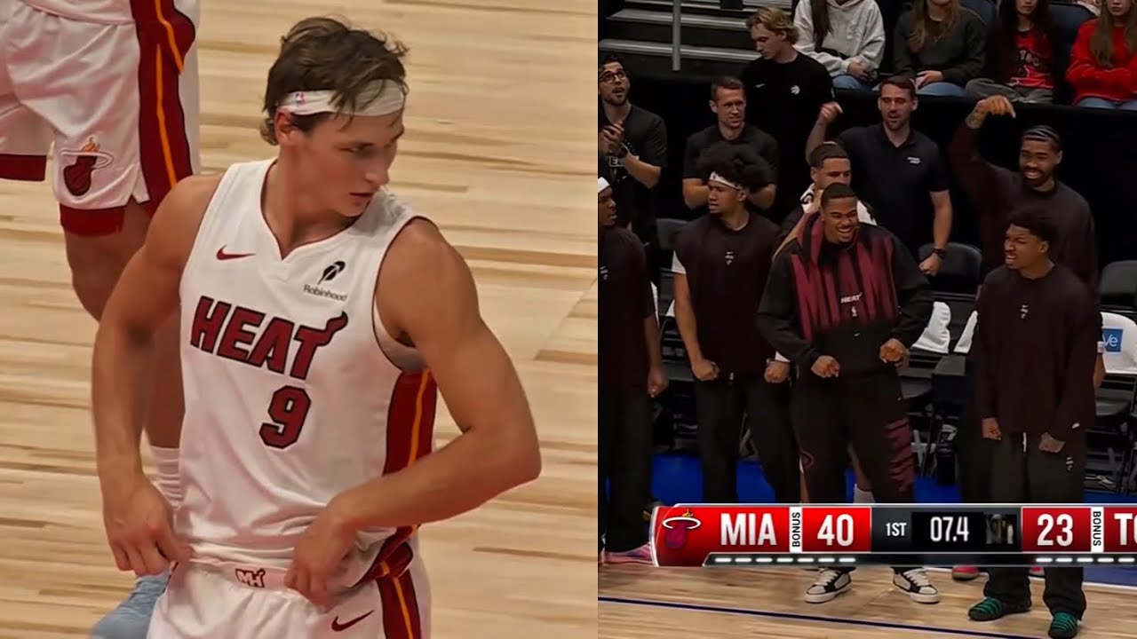 Pelle Larsson STUNNED The Heat Bench After Doing THIS&hellip; 🔥