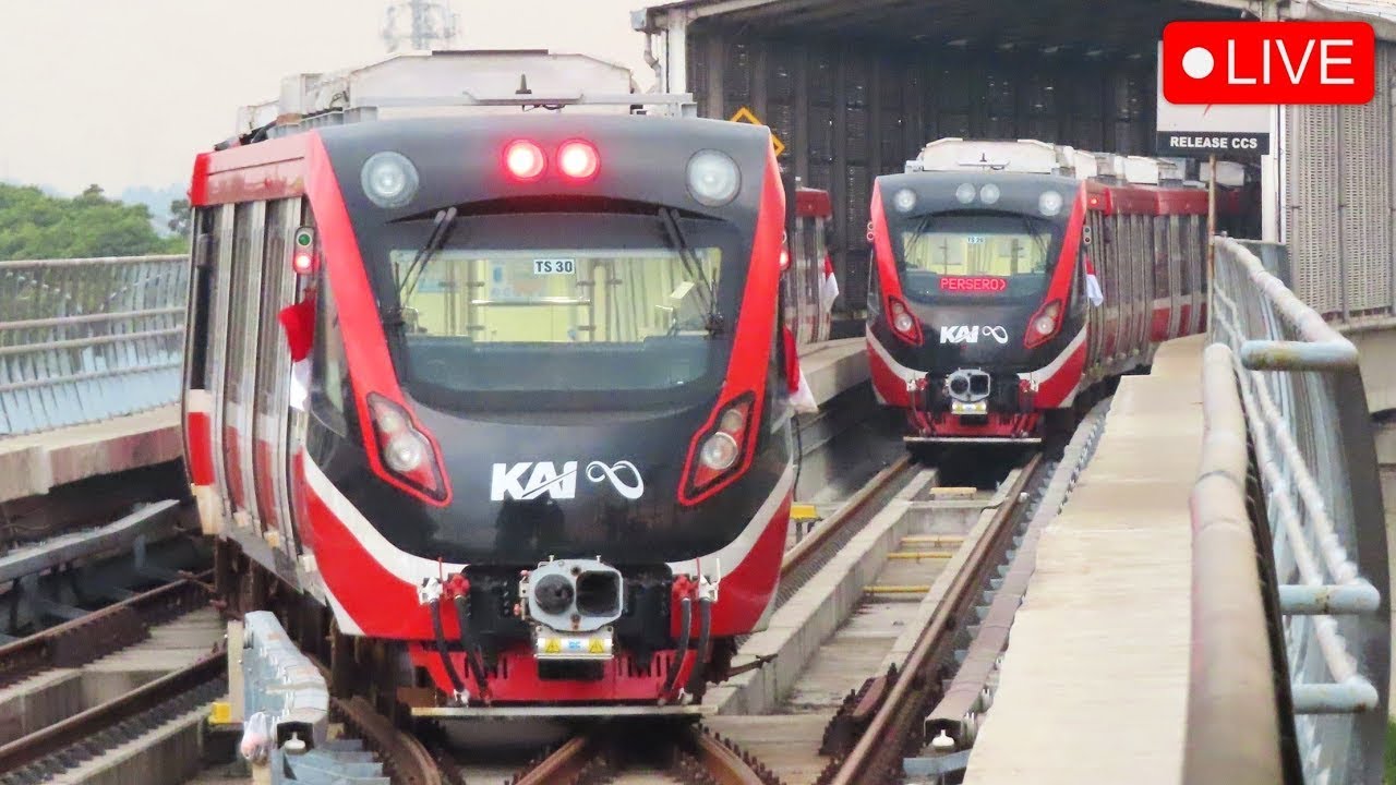 🔴 DEPOK - BEKASI NAIK KERETA LRT JABODEBEK CUMA 10 RIBU AJA !! Kereta Canggih Tanpa Masinis, Cepat !