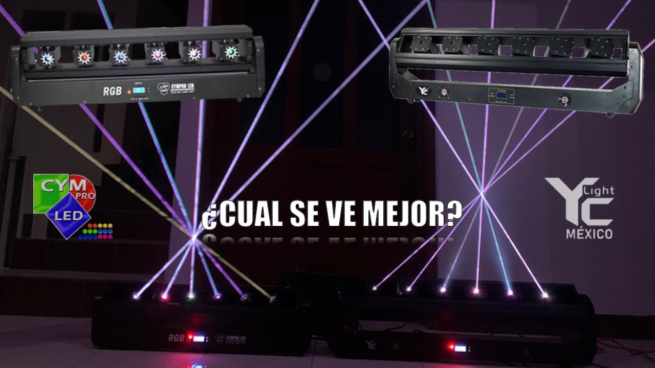 ⚡️ COMPARANDO BARRAS LASER DE CYMpro Led y YC Light | 6 EYES