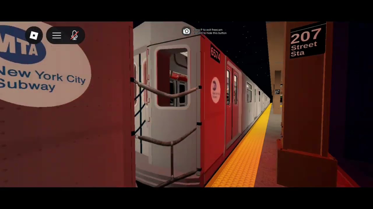 (1) and (2) Train Action at 207th Street (NYC Subway Automated) | Roblox