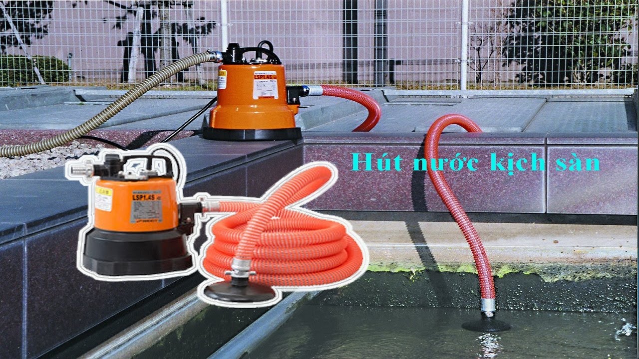 Bơm hút nước kịch sàn. Bơm chìm Tsurumi. 0975 376 282