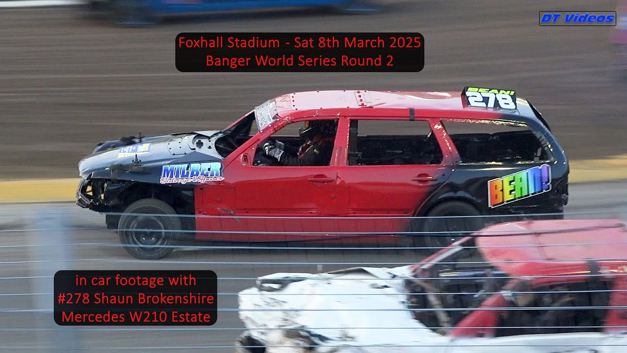 Bean 278 @ Ipswich BWS Round 2 2025 | Banger Racing | In Car Video