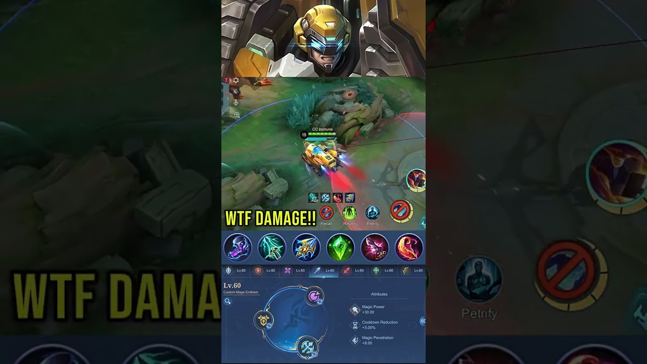 Johnson Mage Build Item Damage #mobilelegends #mlbb