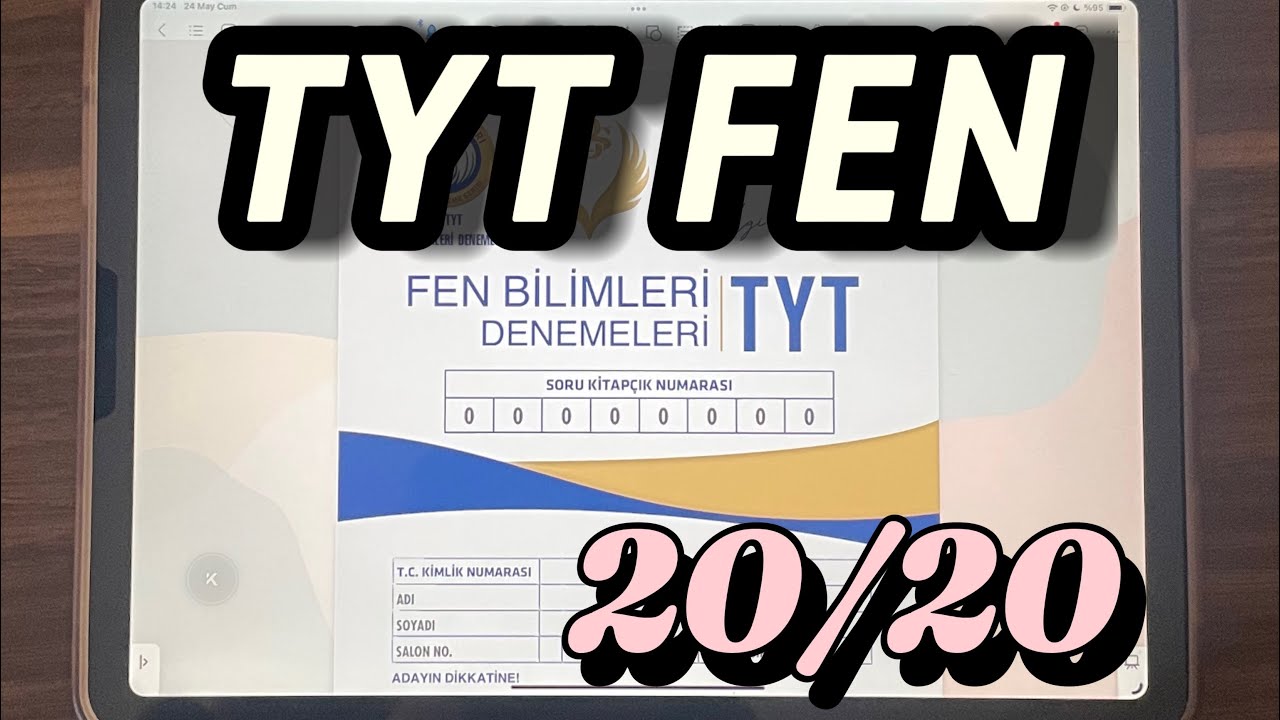 13 DK’DA TYT FEN DENEME ÇÖZÜMÜ (ÖĞRENCİ GÖZÜNDEN) | 20/20 #yks2024 #ilk1000