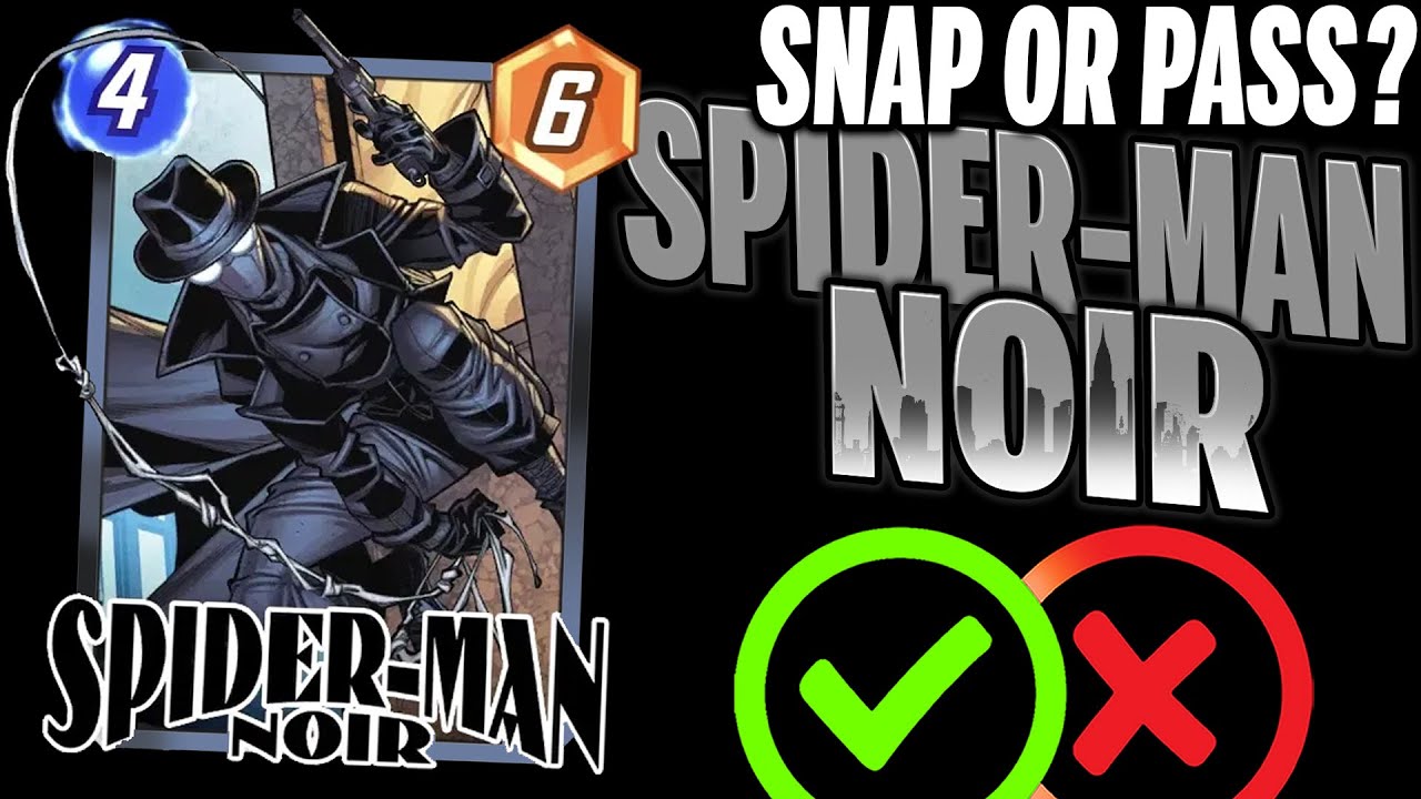 ЧЕЛОВЕК-ПАУК НУАР 🏙️ Детали и механика | Snap or Pass | Marvel Snap