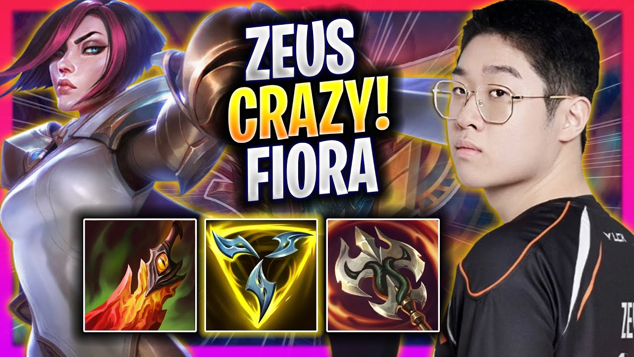 ZEUS CRAZY GAME WITH FIORA! - HLE Zeus Plays Fiora TOP vs Jayce! | Season 2025