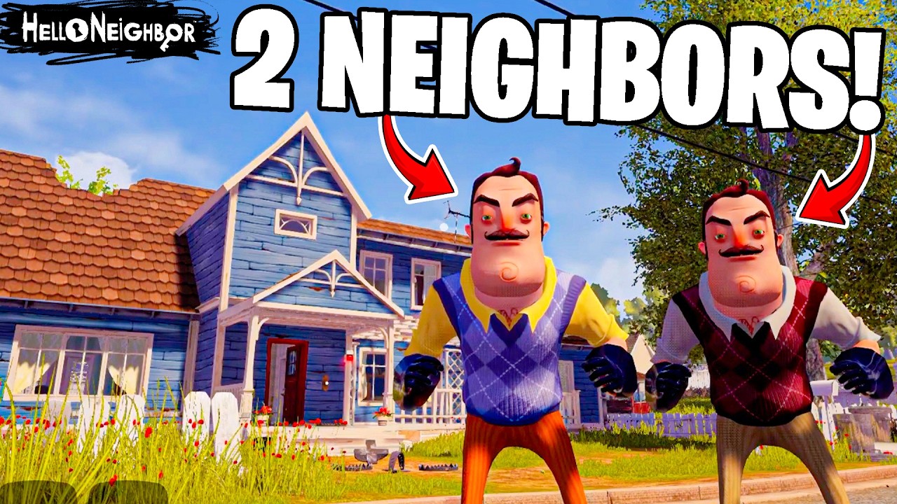 ACTUALLY 2 NEIGHBORS! | DOUBLE TROUBLE MODE | Hello Neighbor - Vintage (Full Game)