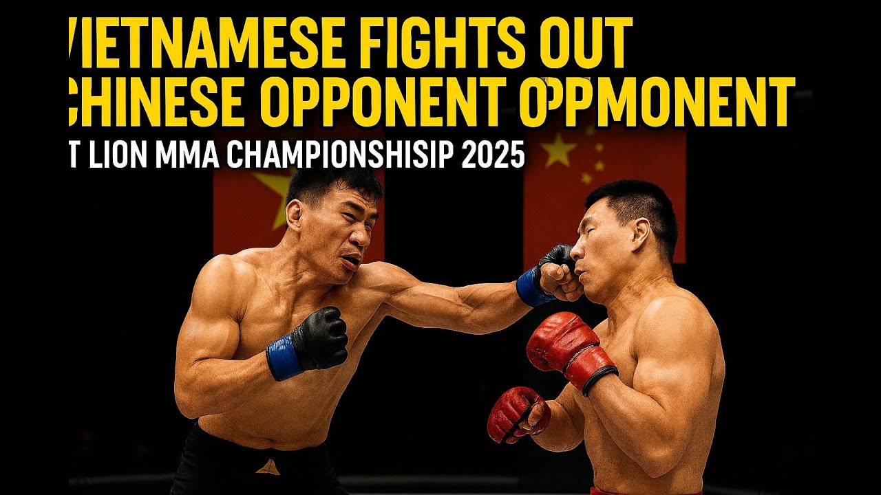 Vietnamese Fighter Destroys Chinese Opponent at Lion MMA 2025 – Brutal Knockout!