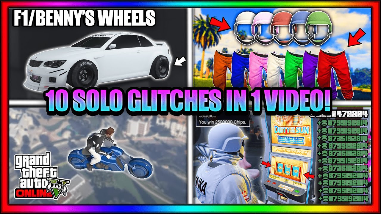 *SOLO* 10 GTA Glitches In 1 Video After 1.67! - The Best GTA 5 Glitches All In 1 Video