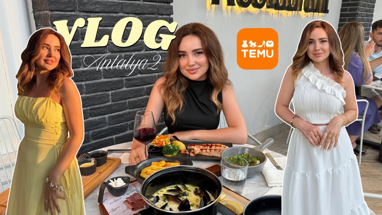 Temu yay kombinlərim 😍 İzləyicimlə Antalyada g&ouml;r&uuml;şd&uuml;k 🥰 Antalya VLOG 2 | Aziza Majidova