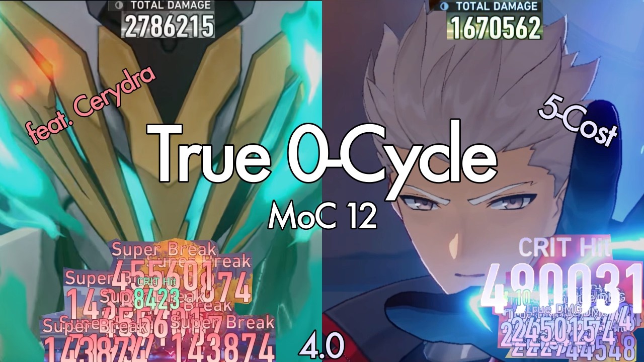 One Try In A Billion! | Hotaru-chan w/ Cerydra & Archer 5-Cost | MoC 12 True 0-Cycle | F2P | HSR 4.0
