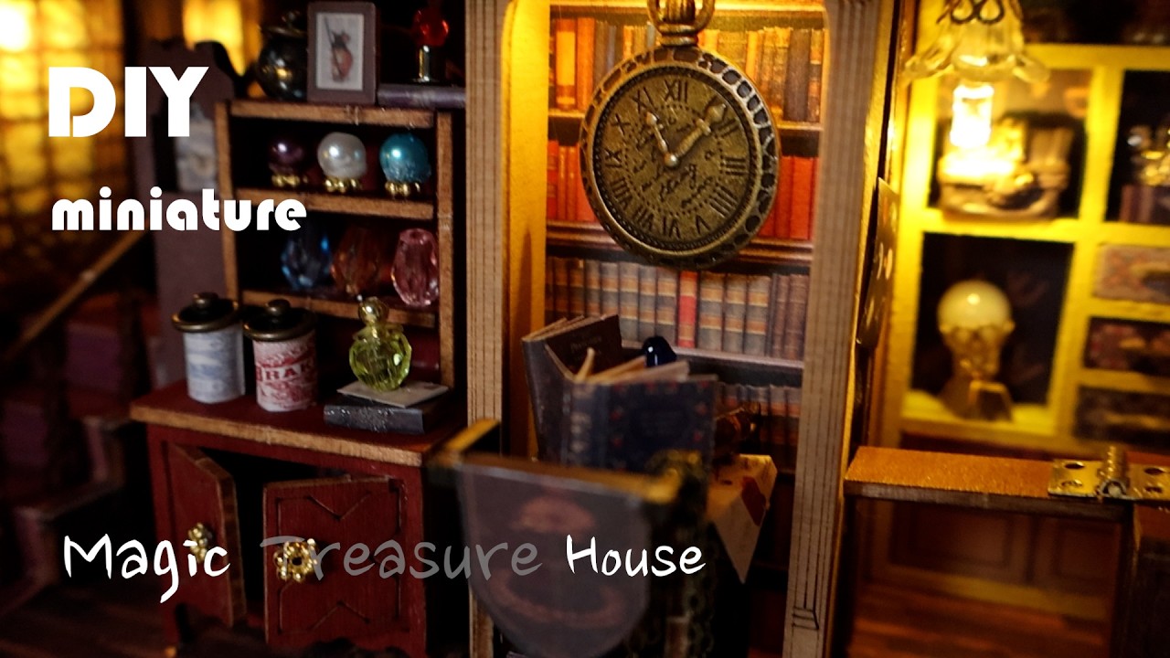 DIY Miniature Dollhouse Kit l Magic Treasure House l 매직 트레져 하우스 l 테무 l 미니어처 miniature 쉽게 만들기 / 이벤트 🎁