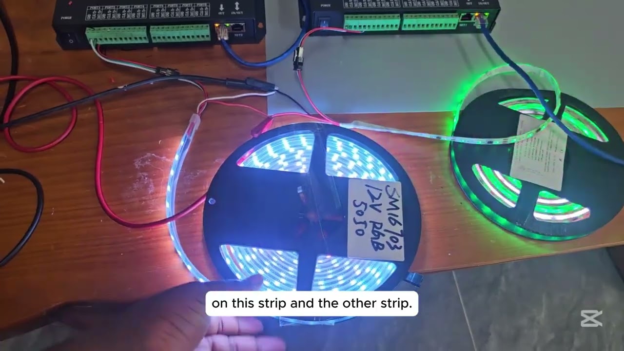 How to do cascading with H807SA led controllers #h807sa #H807 #ledcontroller#madrixcontroller