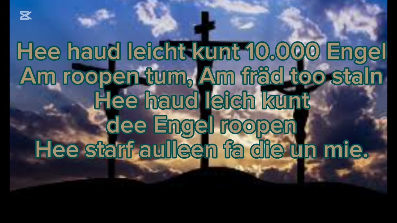 Hee starf aulleen fa die un mie.