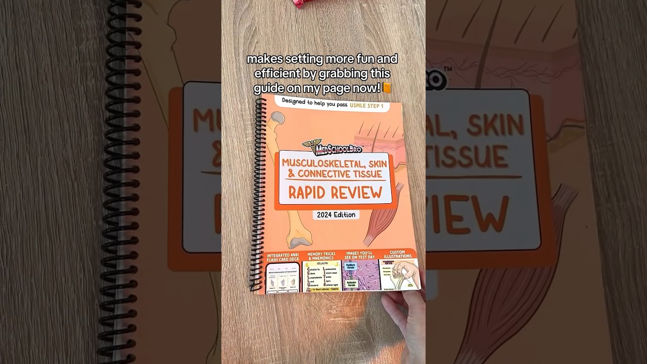 My Musculoskeletal, Skin & Connective Tissue Guide is here!#medstudent #medschool #usmle #usmlestep1