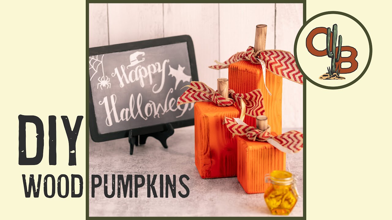 Simple DIY - 4x4 Pumpkins Using Scrap Wood