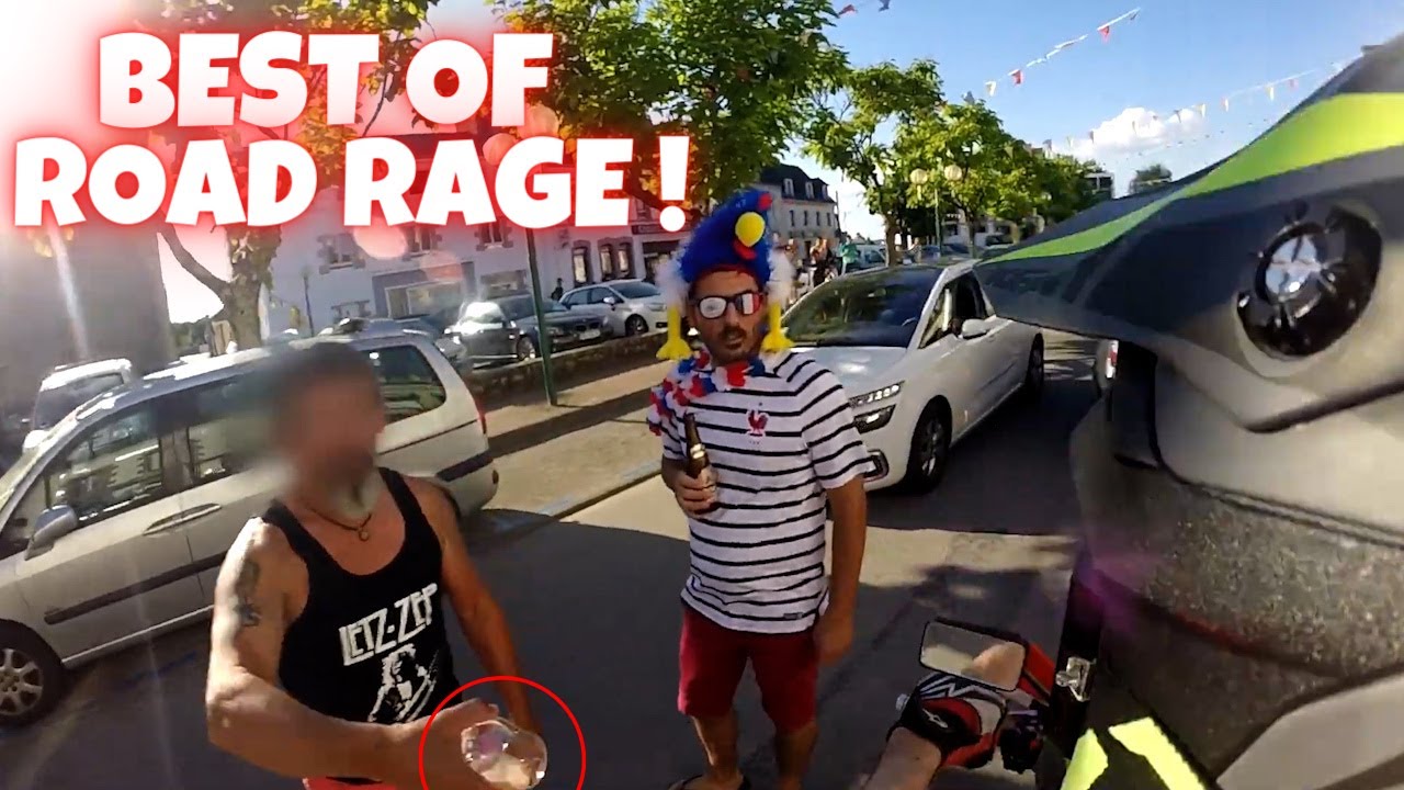 IL JETTE SON VERRE DE BIÈRE SUR UN MOTARD !😡 Le motard s'énerve  ( Best of 2023 )