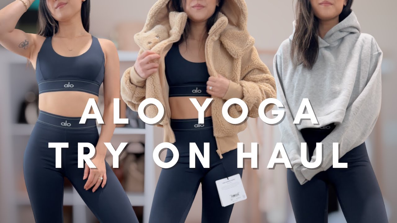 Примерка ALO YOGA: куртка из искусственного меха, комбинезон для воздушной переброски, толстовка ...