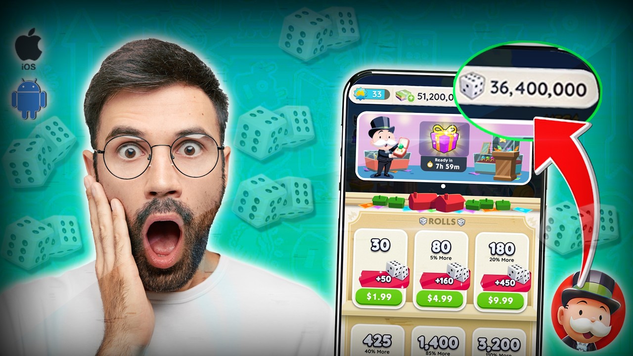 Monopoly Go Hack🔥How to get Free Dice Rolls in Monopoly GO iPhone iOS & Android APK 2026 Tutorial