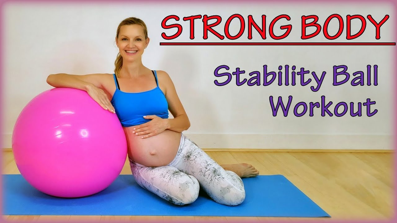 BEST Ultimate Pregnant Body Workout on Ball★ Safe & Relaxing Prenatal Exercises for Women 💪 Prenatal