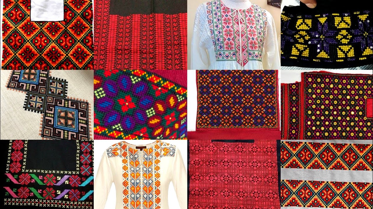 یخن های مقبول گراف دوزی با دوخت های واضح و رنگ آمیزی های عالی graph embroidery patterns