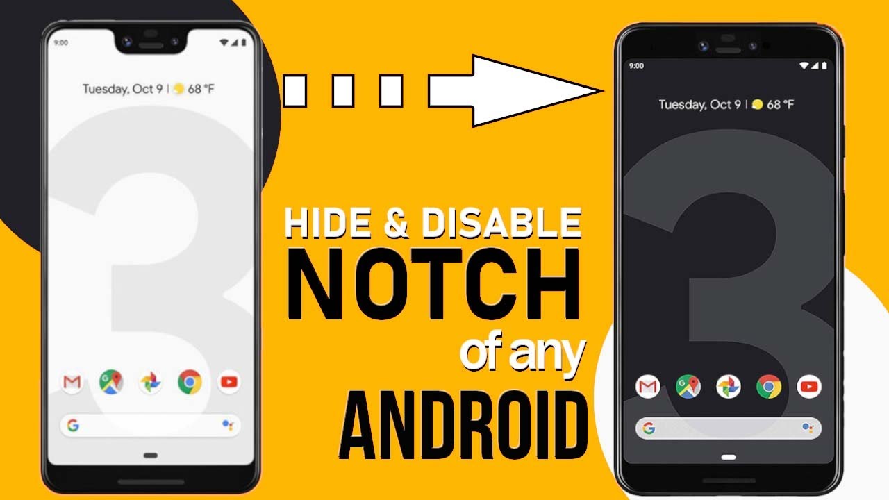 How to hide or disable NOTCH of any android | No app needed