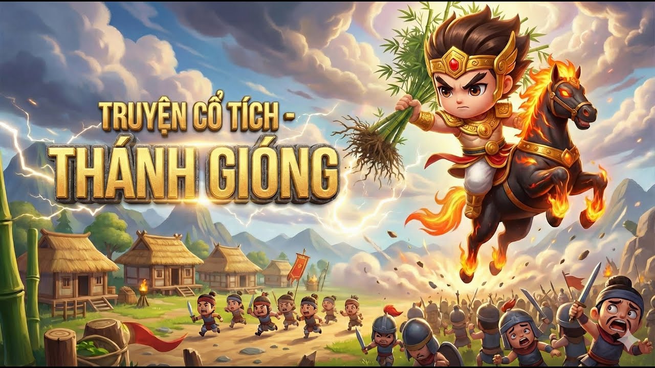 Sự Tích Thánh Gióng - Truyện Cổ Tích 3D Chibi Việt Nam Hay Nhất - Bài Học Về Lòng Yêu Nước