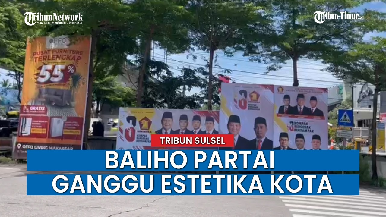 Respon Arahan Prabowo, Kesbangpol Sulsel Mulai Bersihkan Baliho Parpol di Makassar!