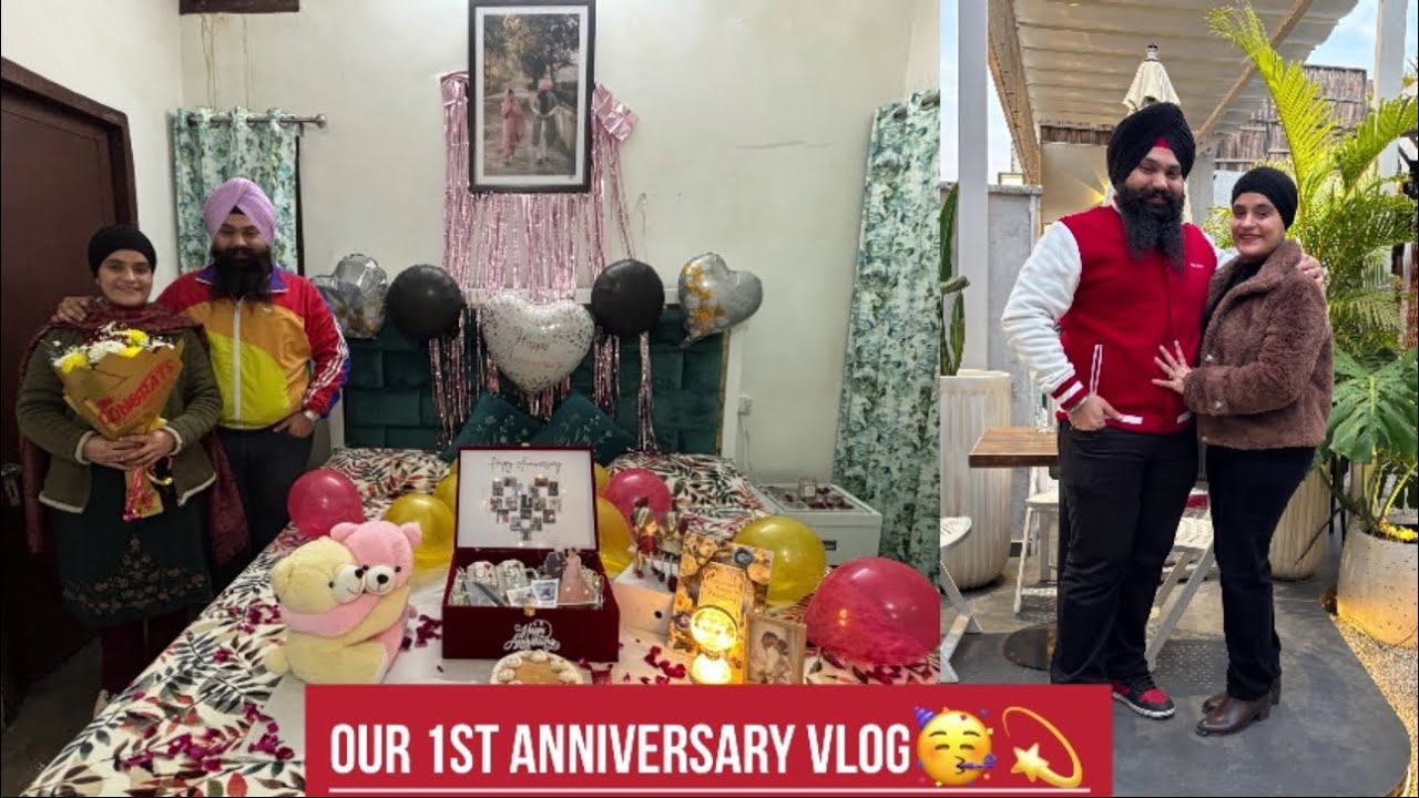 Mrs&Mr Singh Station Di Pehli Anniversary|Our Anniversary Vlog
