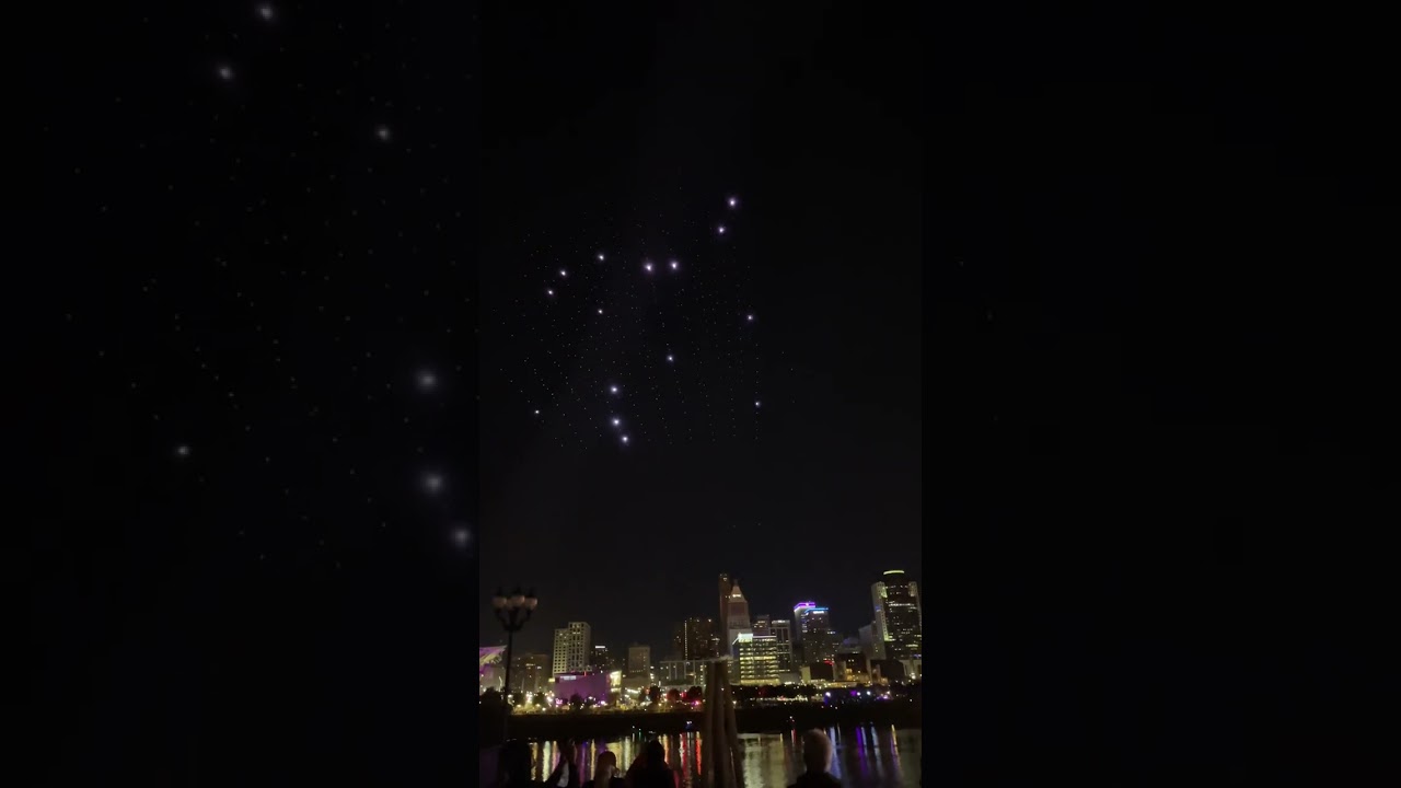 Drone show take off