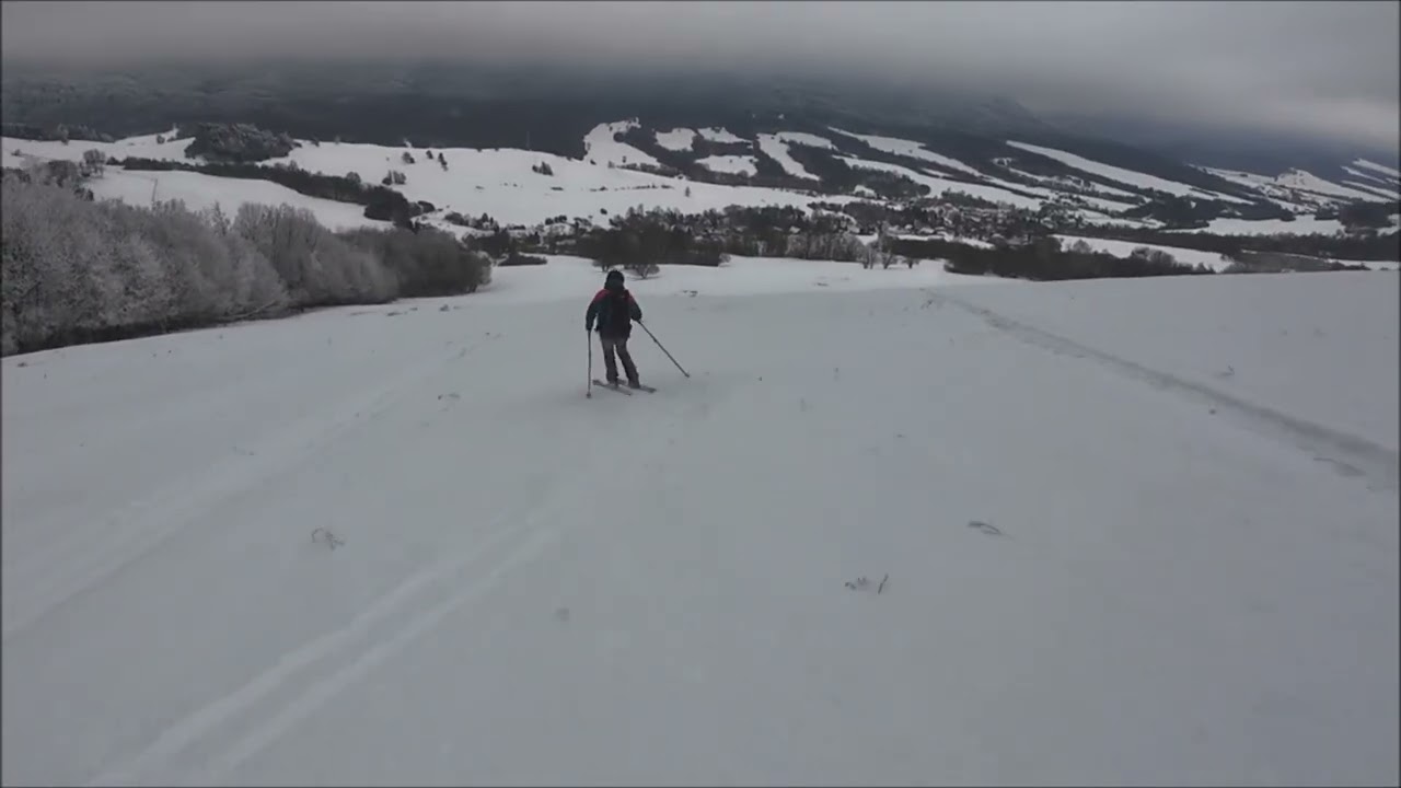 Beskid Niski mglista skitura po pracy blisko Lackowej