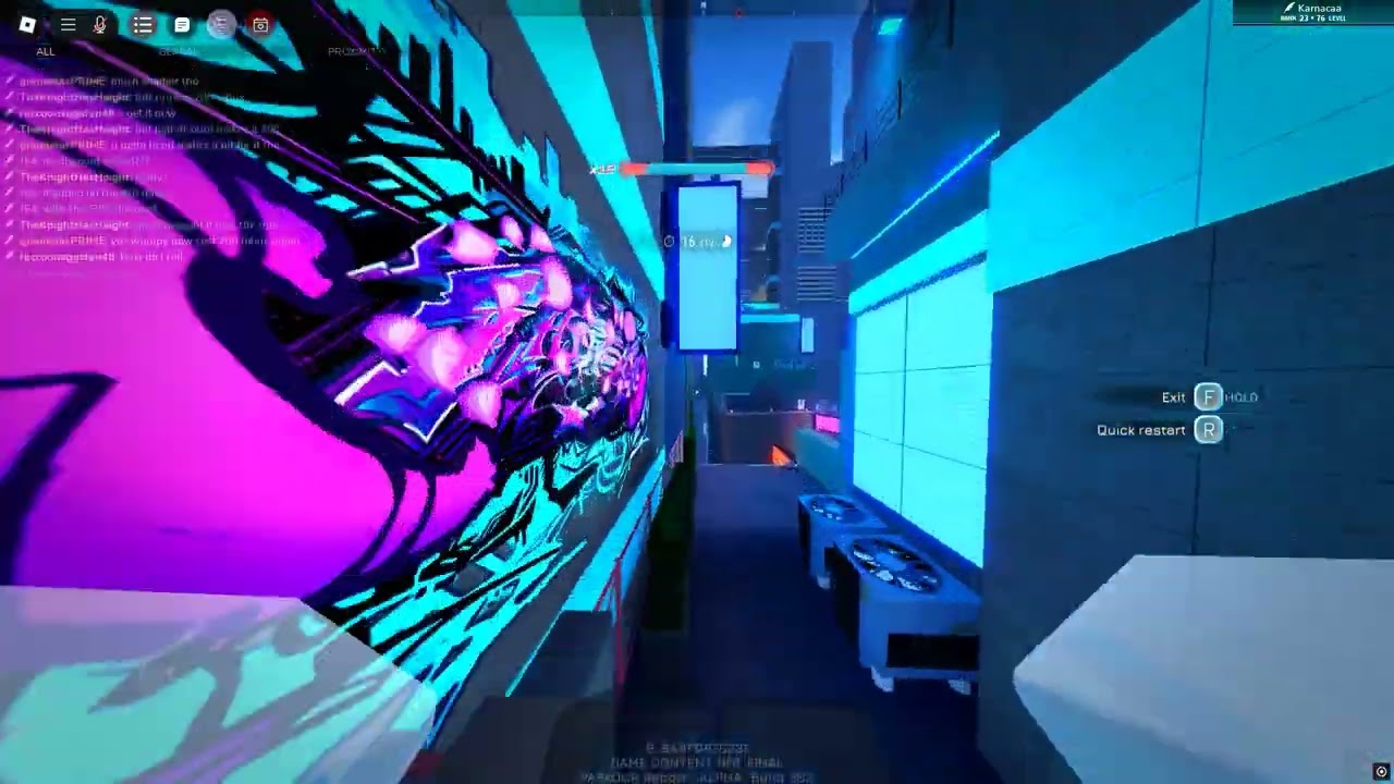 (Parkour Reborn) Neon Bold Platinum Time 24.828