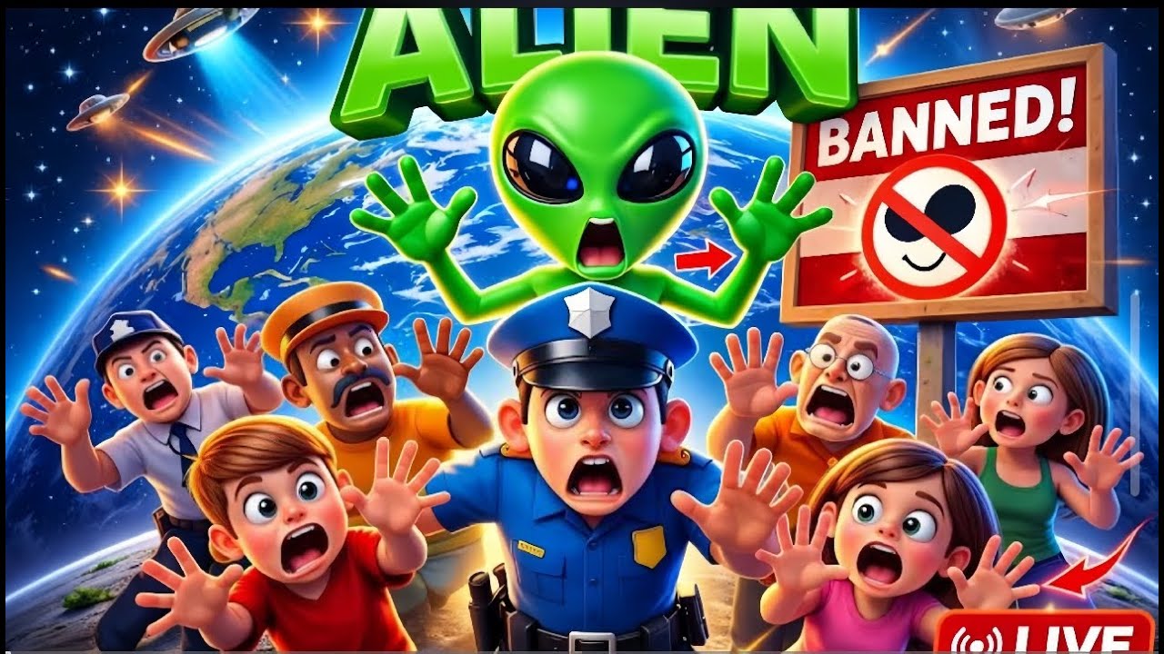 ALIEN BANNER FUNNY GAME PLAY SHOCKING CITY NIGHT SURPRISE 👽 #viral #shorts #shortsFeed#youtube