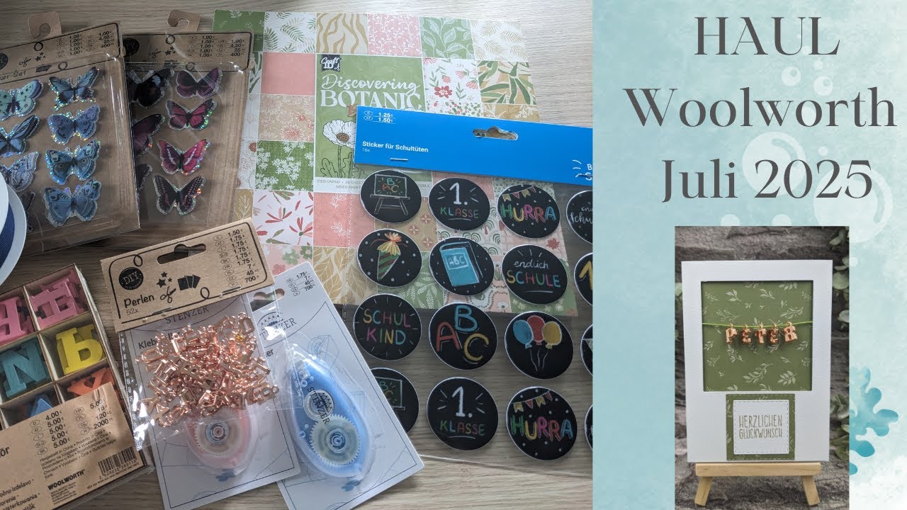 HAUL #woolworth Juli 2025 + schnelle Karte mit 