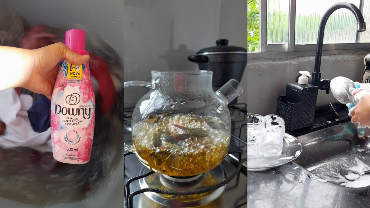 Rotina da tarde resumida em 6 minutos 🧺🫧🏠 #donadecasa #lavandoroupa #limpeza 