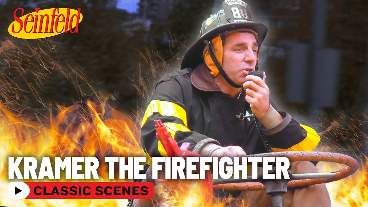 Kramer On The Firetruck! | The Secret Code | Seinfeld