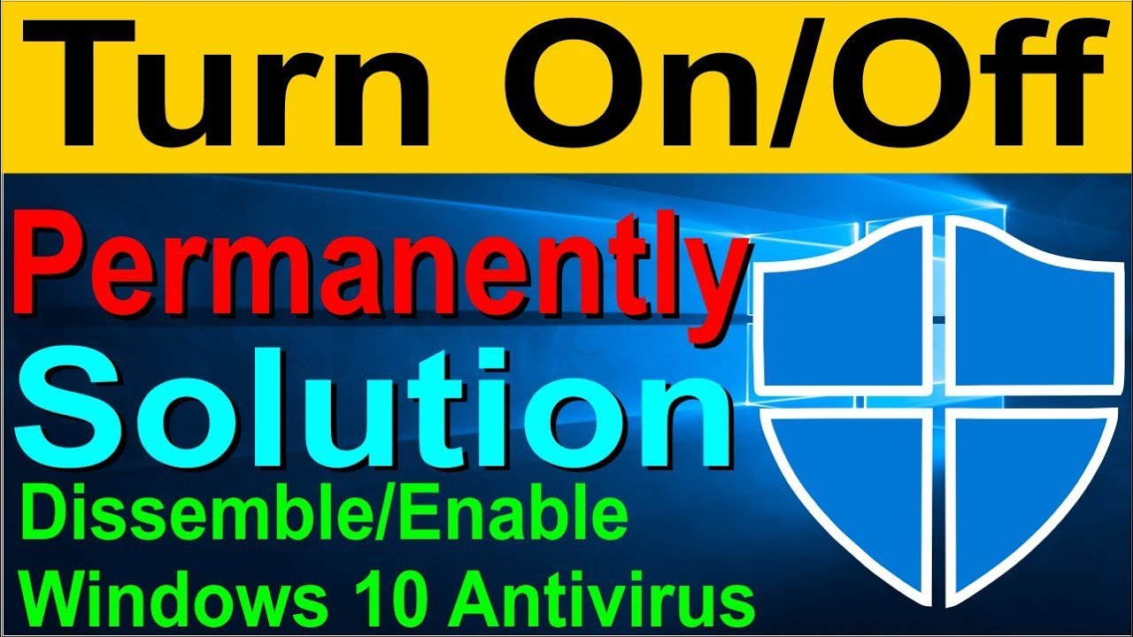 How to Turn off Windows 10 Defender on Permanently in Hindi