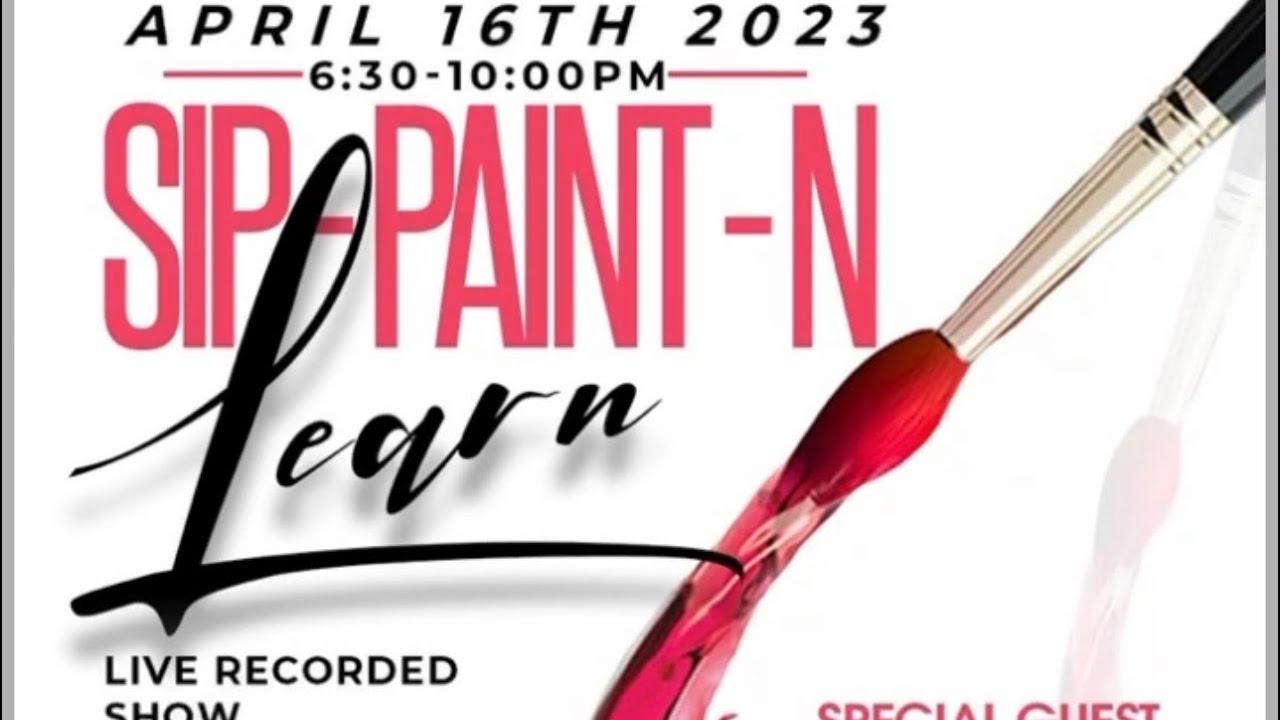 Sip-paint-n learn the late night show #atlantaevents #oliviajpricerealtygroup