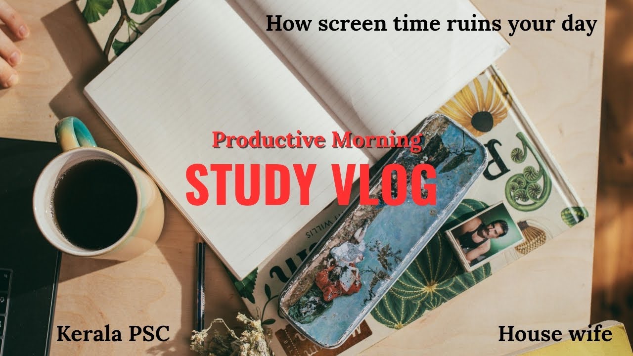 Productive STUDY VLOG of a Housewife✨ |HOW Screen time ruins your day📲 | Kerala PSC📚| Beagle puppy🐕🐶