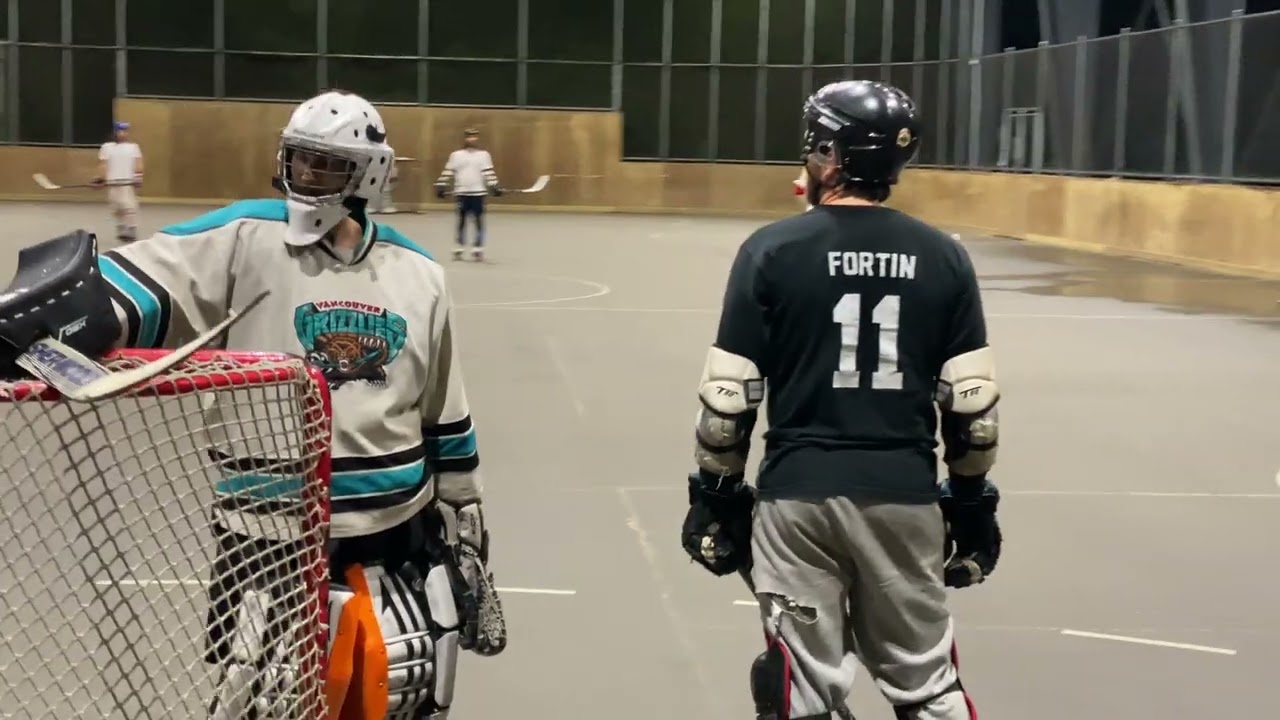 normal roller hockey video