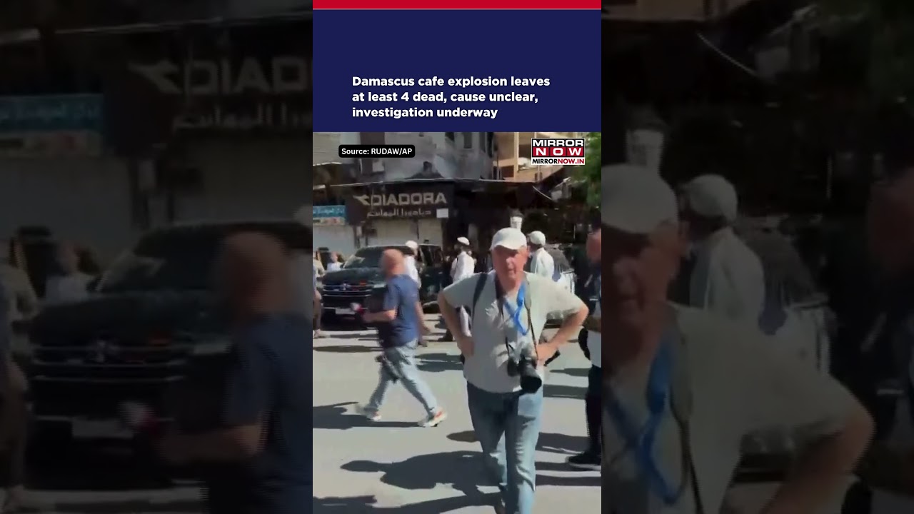Damascus Cafe Explosion Leaves At Least 4 Dead, Cause Unclear, Probe Underway | Watch #shorts