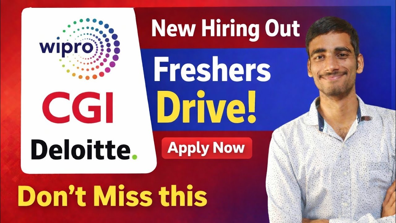 Wipro | CGI | Deloitte Freshers Hiring 2026 🔥 Apply Now | Latest Off Campus Drive