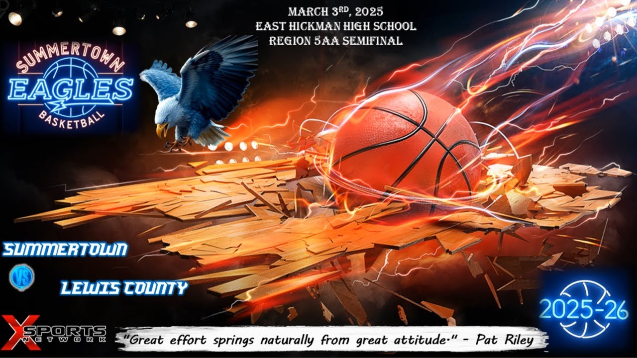 Summertown Boys Basketball vs Lewis Co - Region Semis - 3/3/26